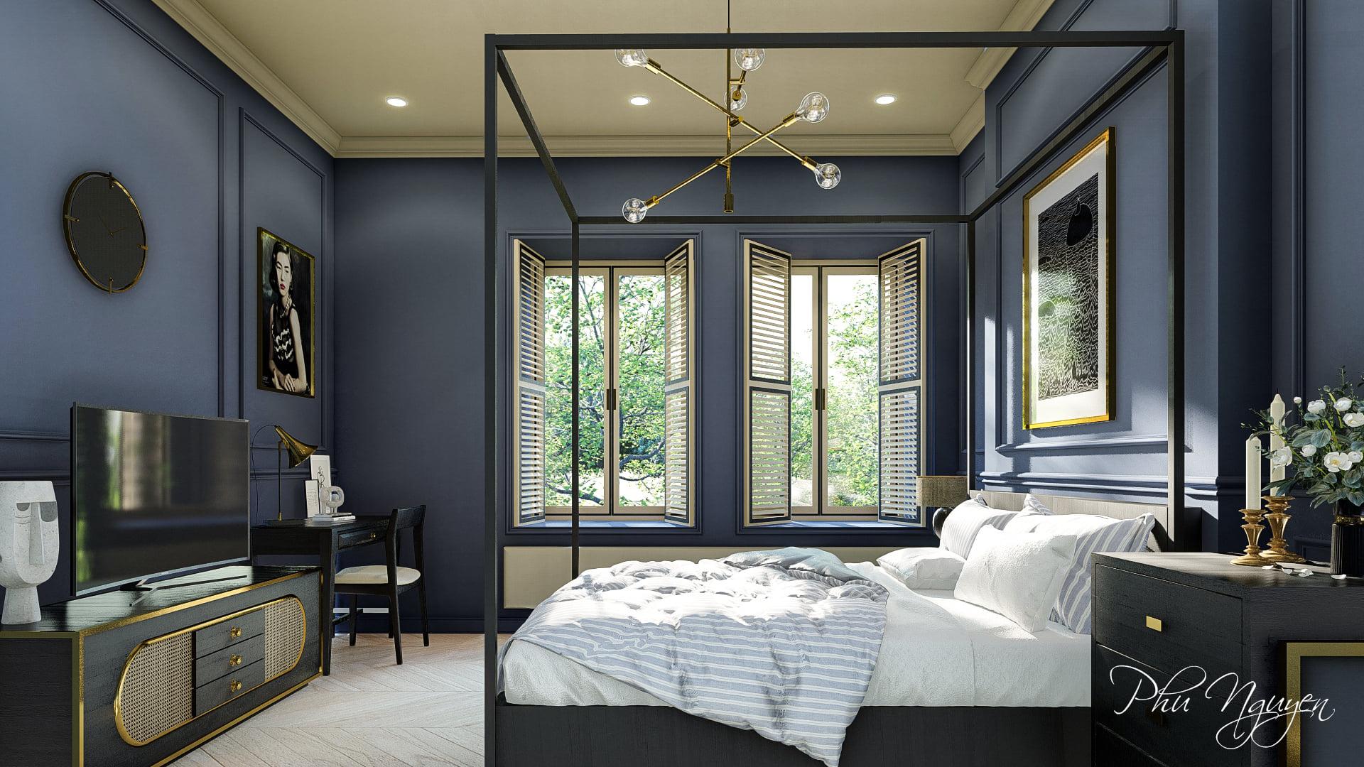 Interior Bedroom Scene