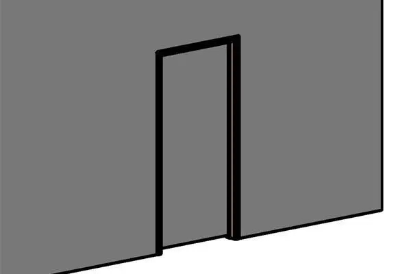 Timber framed doors with architrave