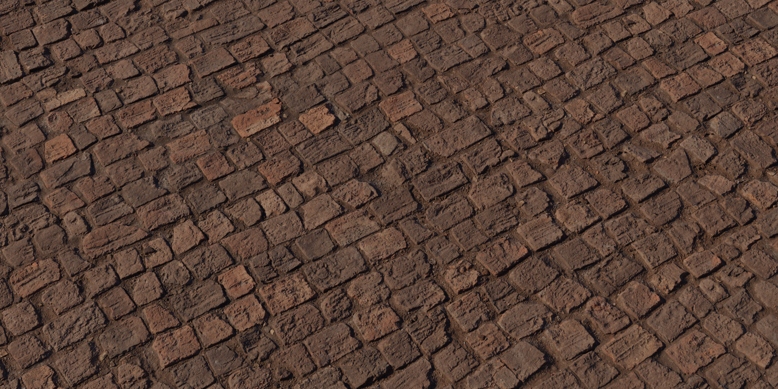 Worn Brick Floor