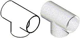 Round Duct Vertical T
