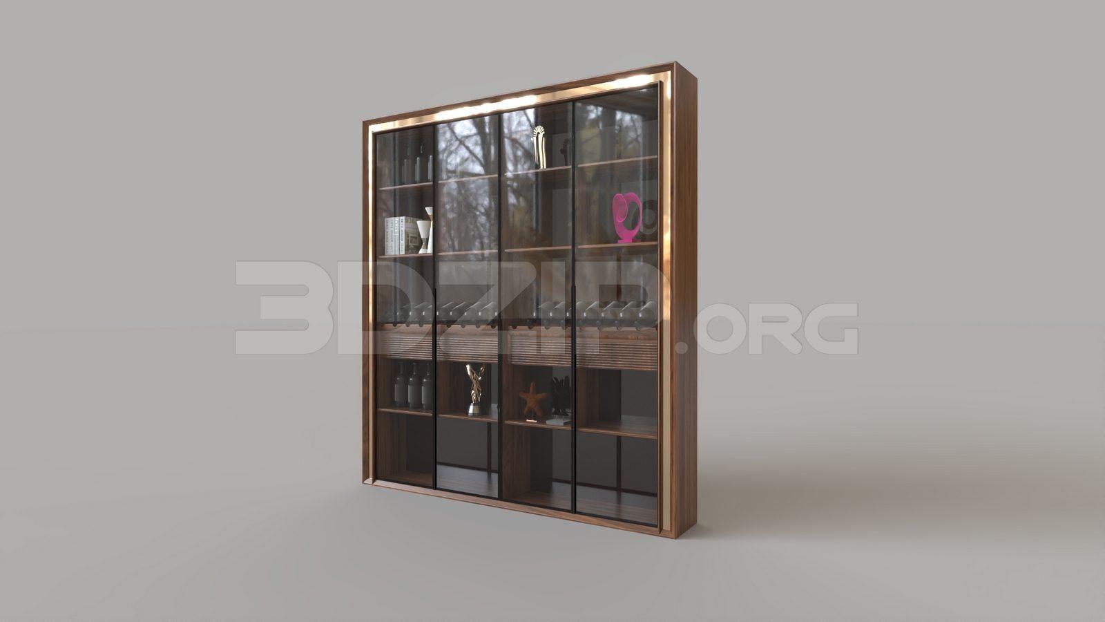 Wine Cabinet — preview 1 (3dzip)