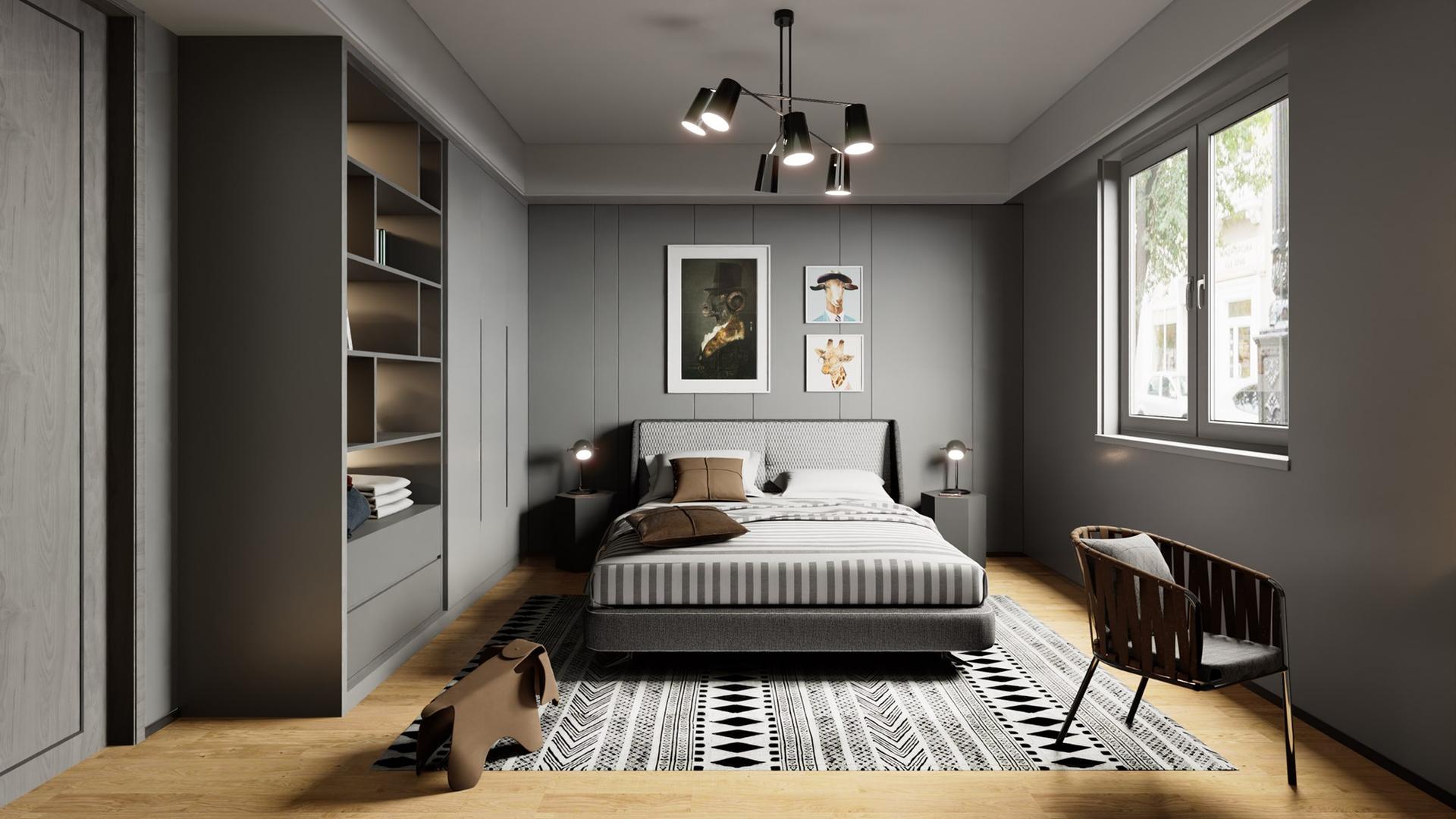 Interior Bedroom Scene