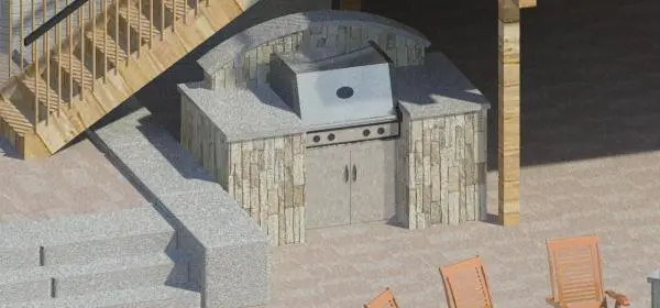 Barbeque With Stone Counters