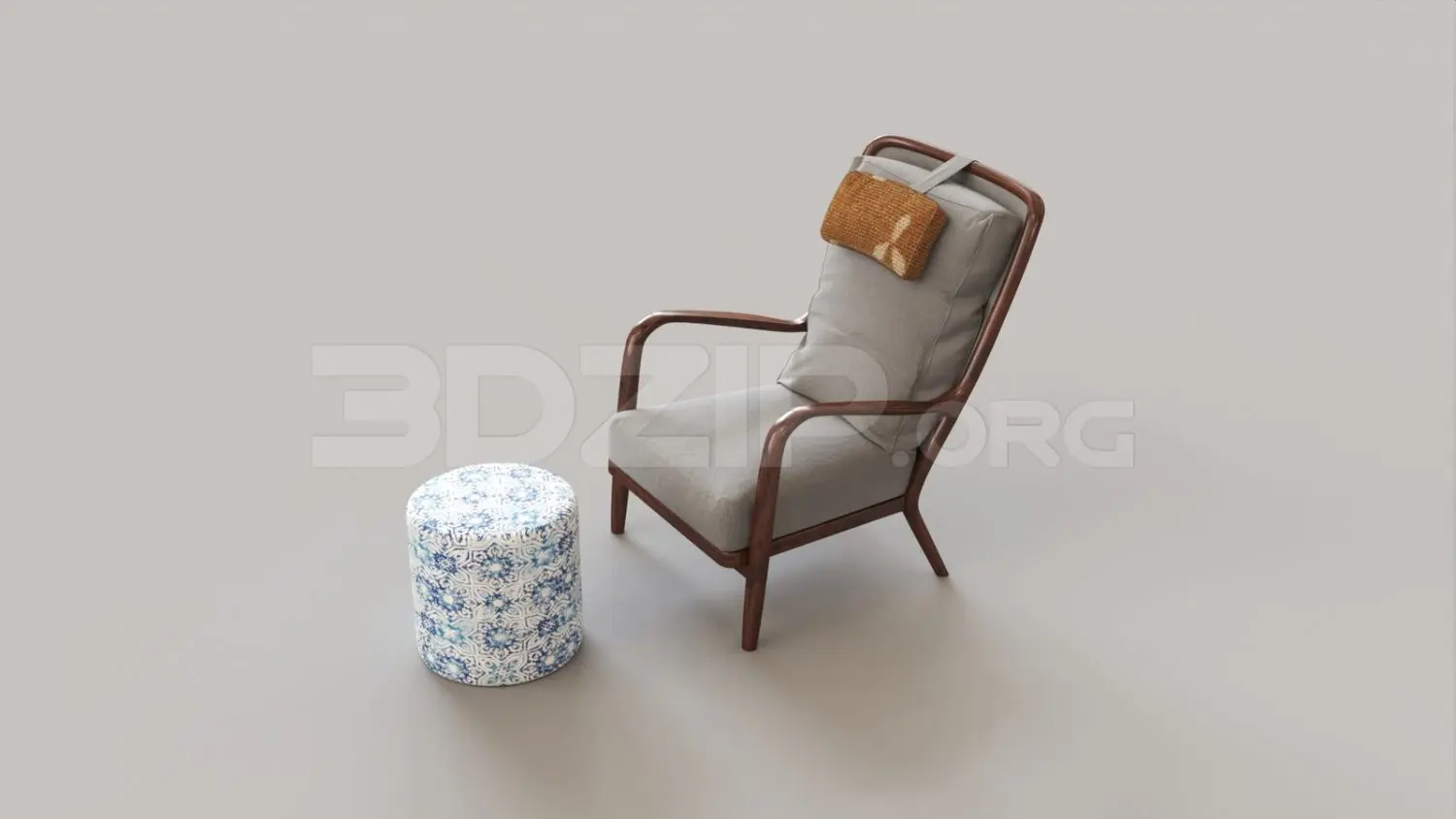 Armchair — preview 1 (3dzip, CC0)