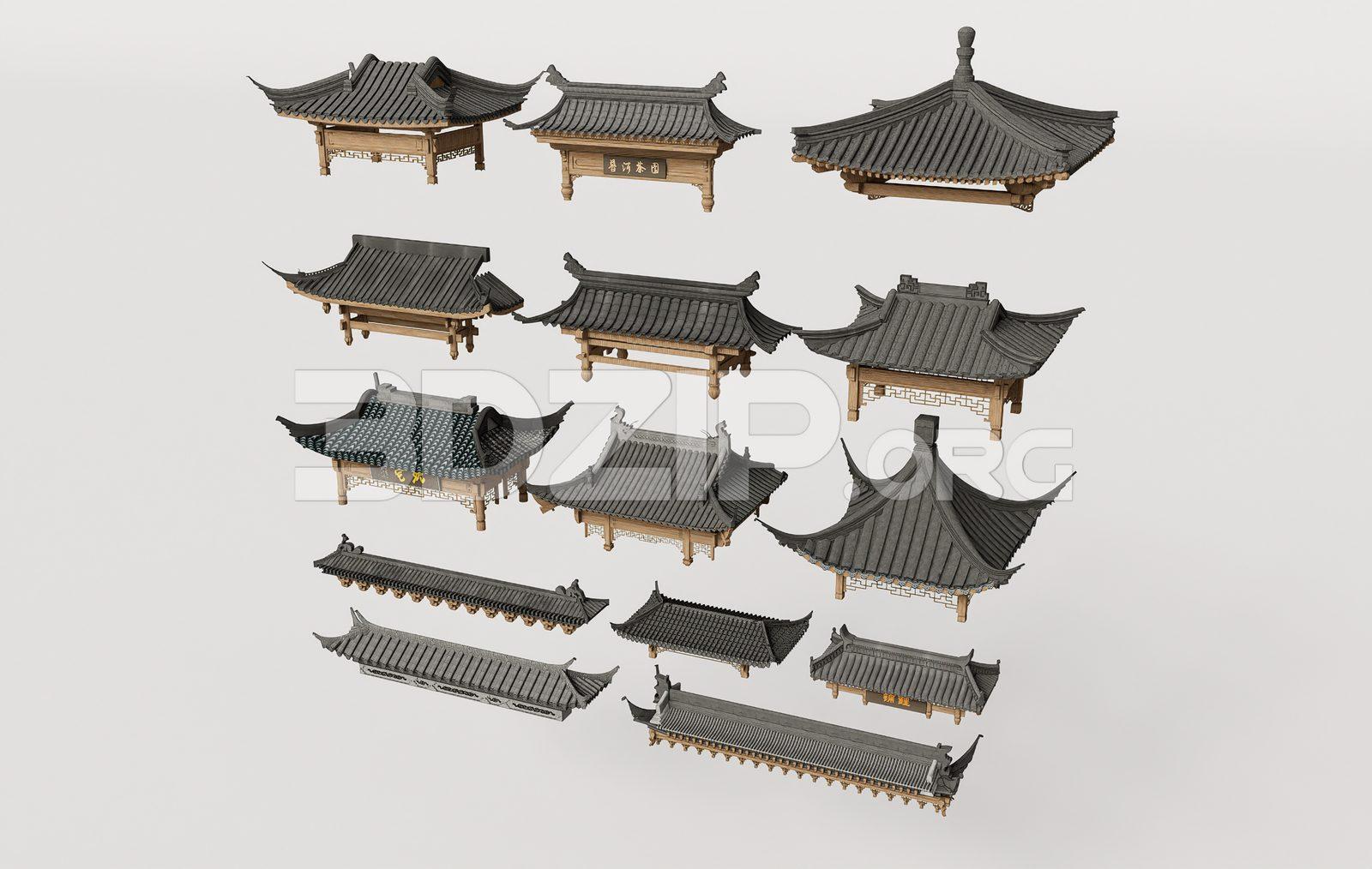 Traditional Asian Roof Collection