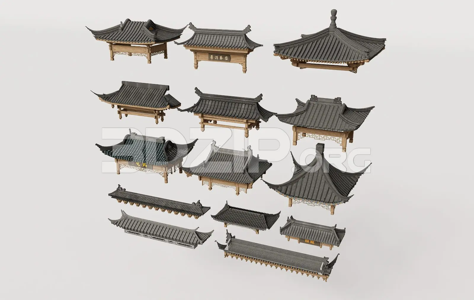 Traditional Asian Roof Collection