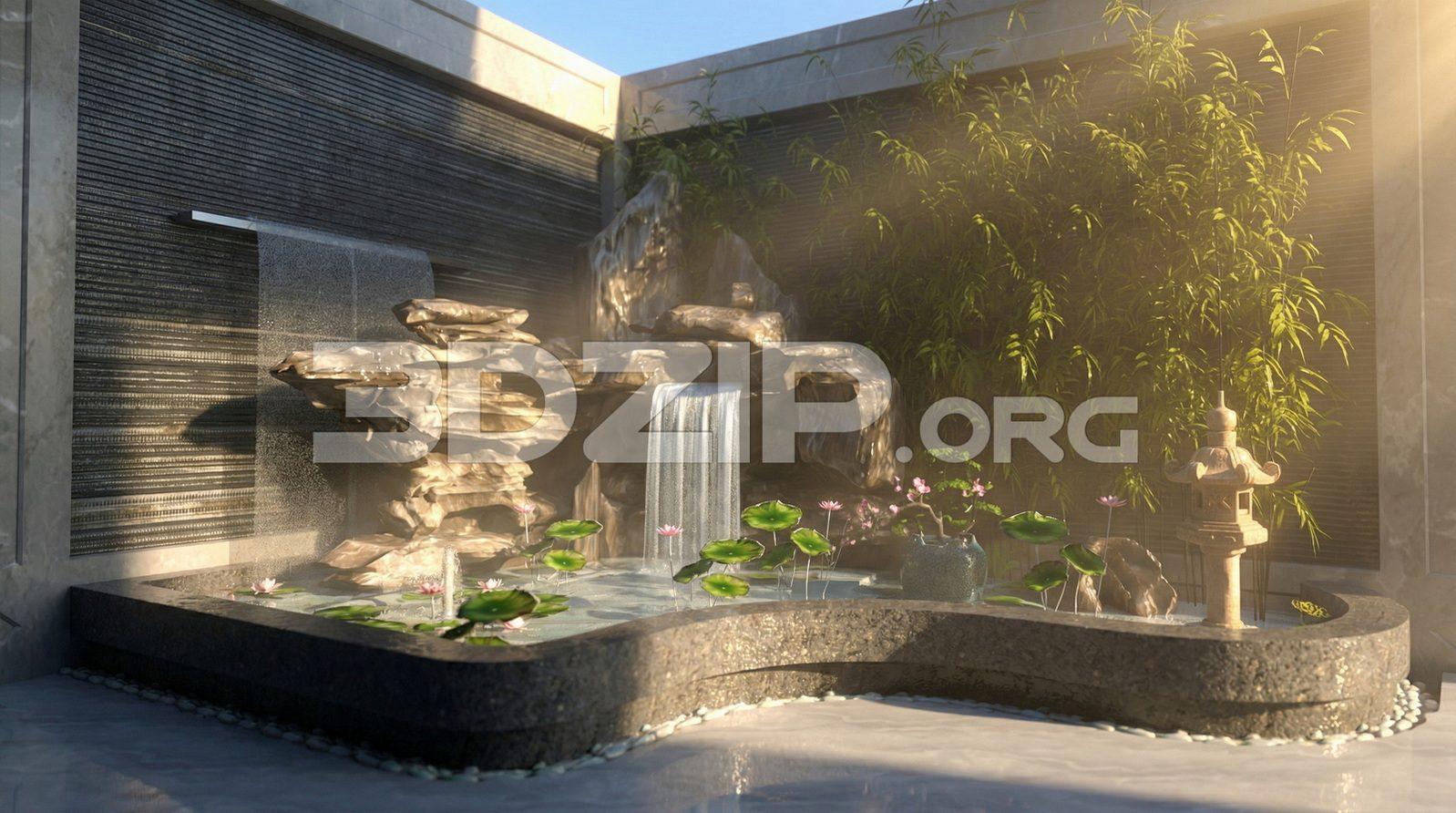 Tutorial Creating a Japanese Garden with Waterfall & Pond