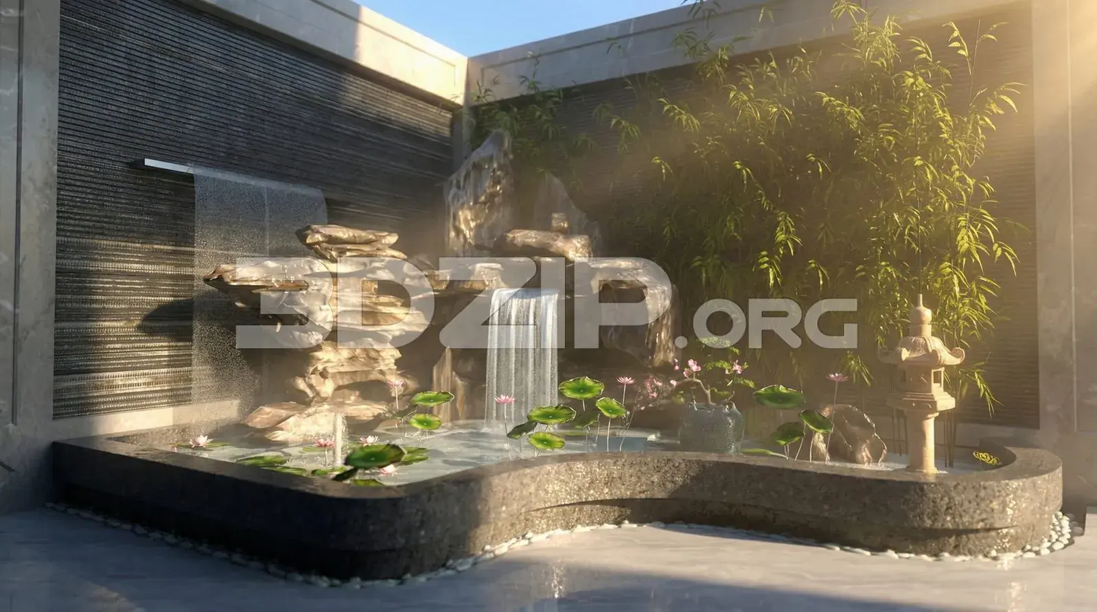 Tutorial Creating a Japanese Garden with Waterfall & Pond