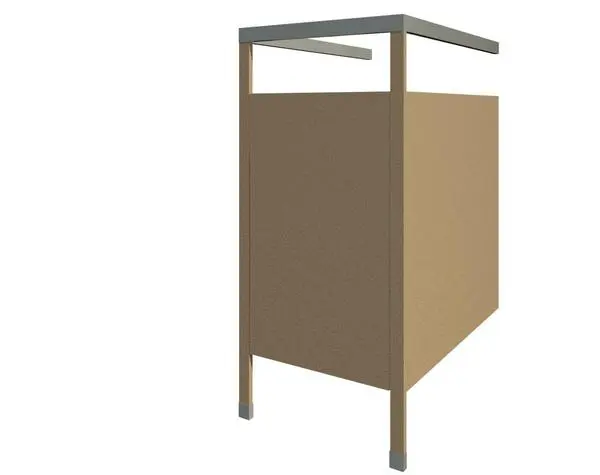 Standard Toilet Partition Layout — preview 1, by NfullerEDSI (RevitCity, CC0)