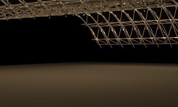 Spatial Truss with lightning point