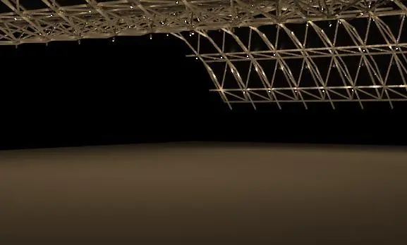 Spatial Truss with lightning point