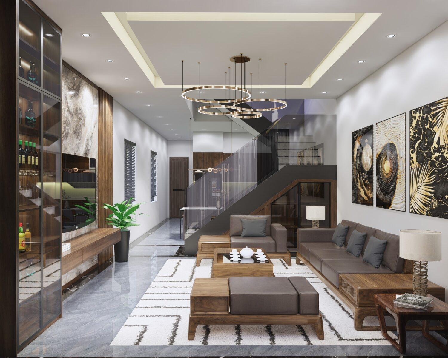 Living Room – Kitchen Interior