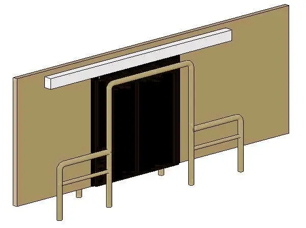 Bi-parting Freezer Door