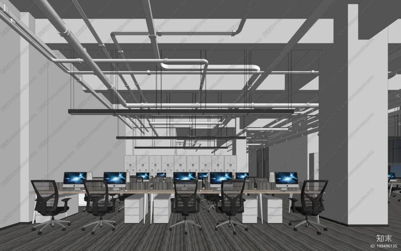 Office Room Interior — preview 1, by Dinh Thanh (cgtips)