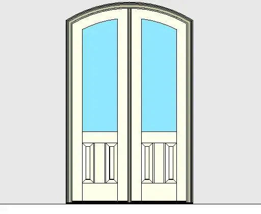 Kolbe Ultra Series Segment Head Inswing Door 2-Wide 2-Panel Handicap Sill Units
