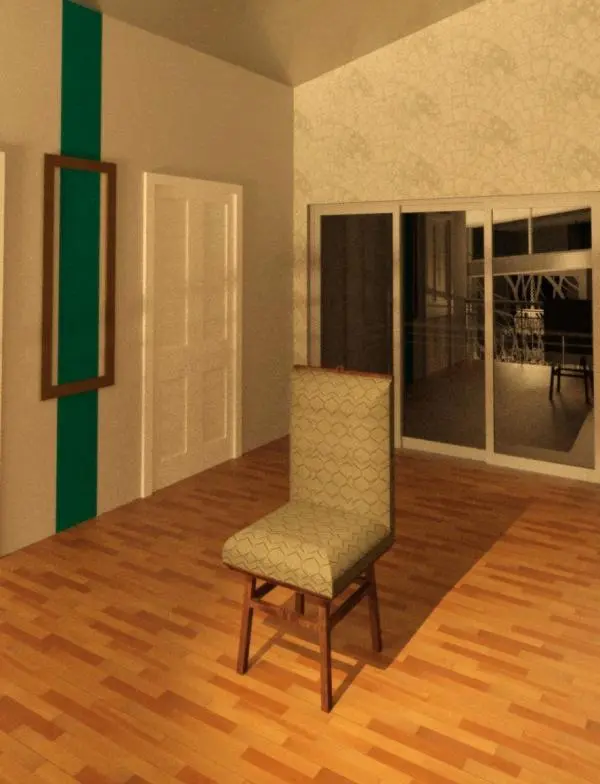 Chair with upholstery