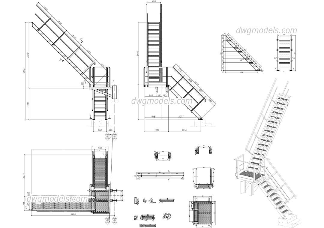 Metal stair