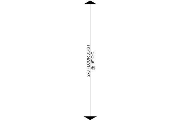 2X8 floor joist arrows