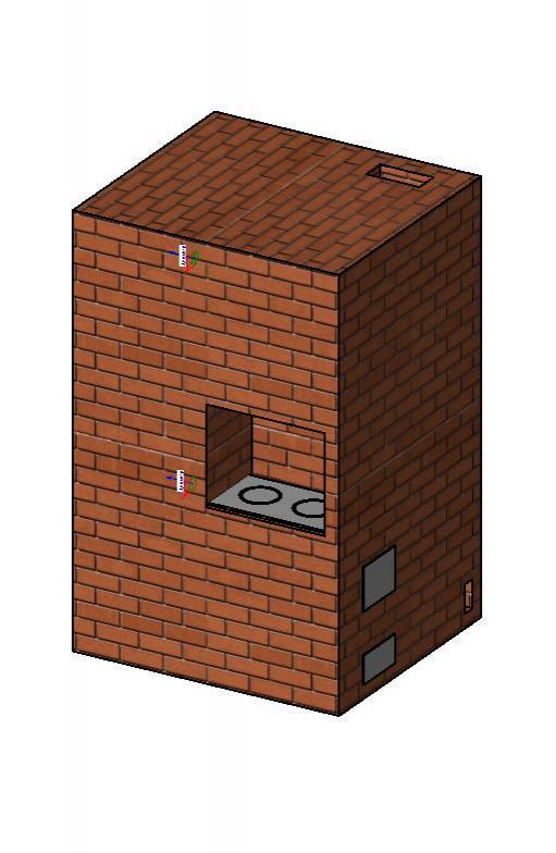 Russian Wood Oven with water heater bolier