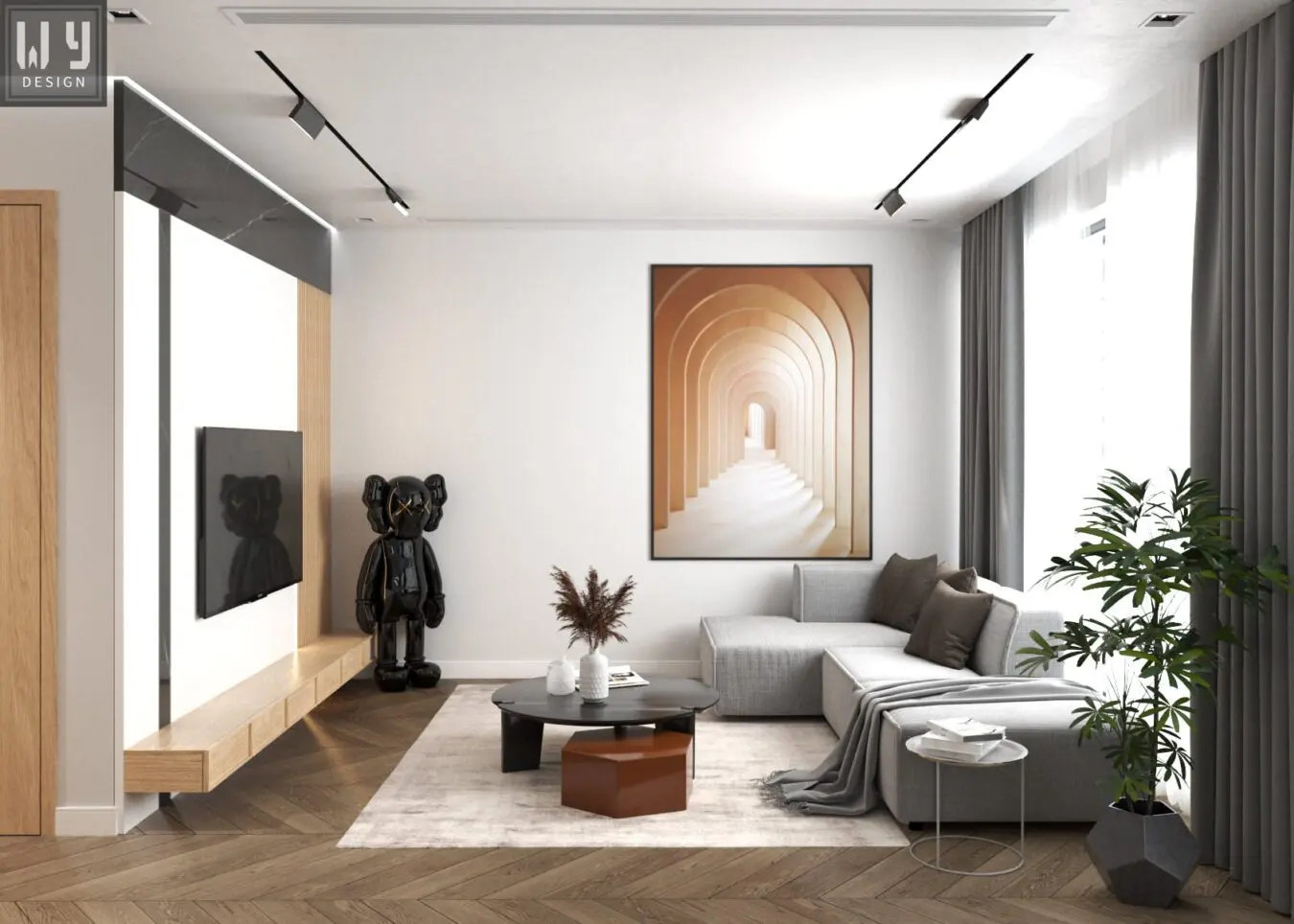 Living Room- Kitchen Interior