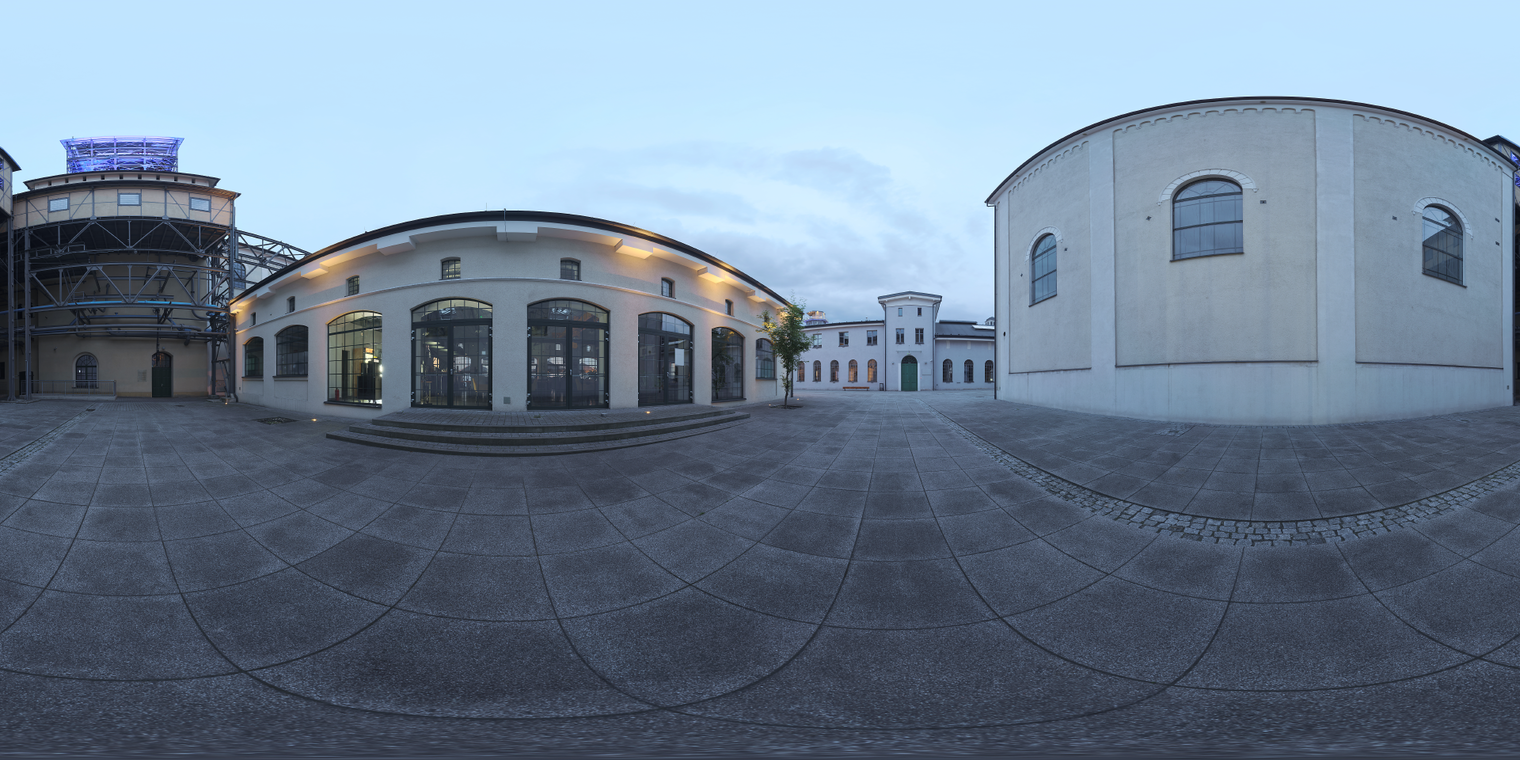 Evening Museum Courtyard