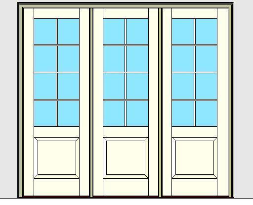 Kolbe Ultra Series Outswing Entrance Door 3-Wide 1-Panel Handicap Sill Units