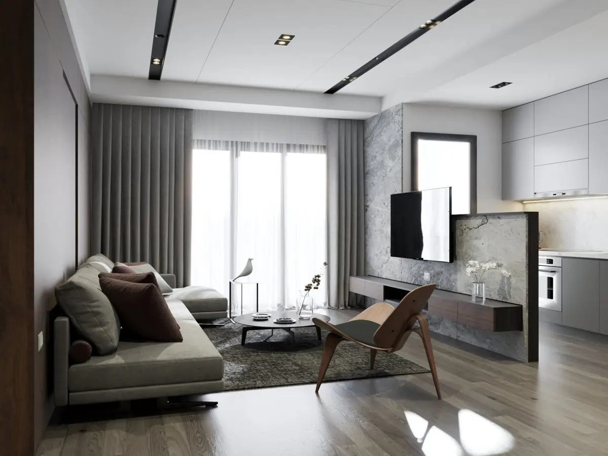 Interior Living- Kitchenroom Scene