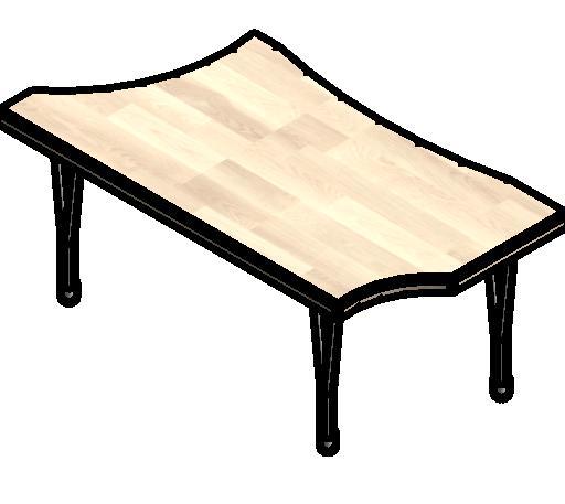 Coffee table curvy