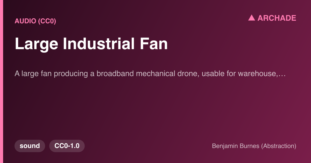 Large Industrial Fan