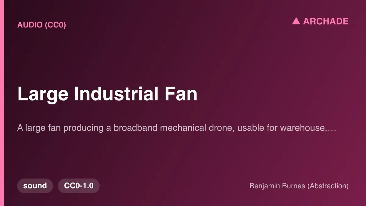 Large Industrial Fan