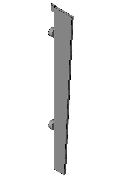 Railing - Metal Fin and Glass