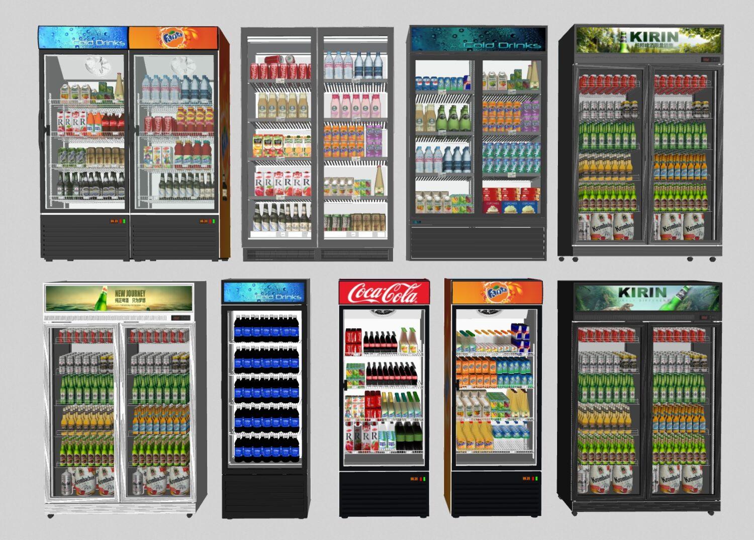 Supermarket Fridge Showcase