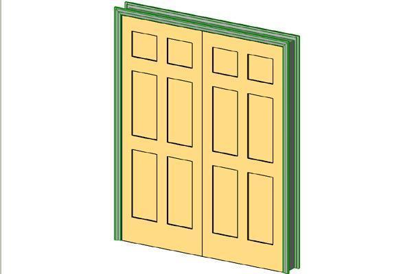 Int-Dbl-6 Panel-Colonial Reg Casing