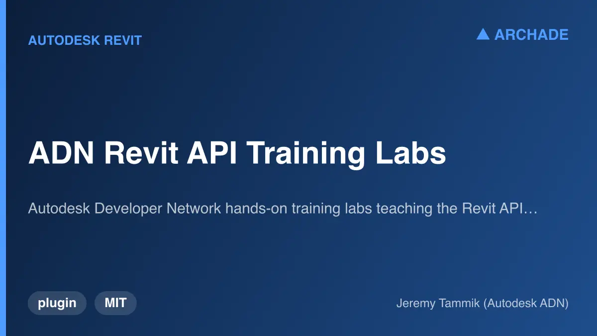 ADN Revit API Training Labs