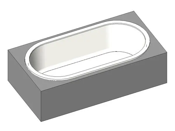 Oval Bath In Hob