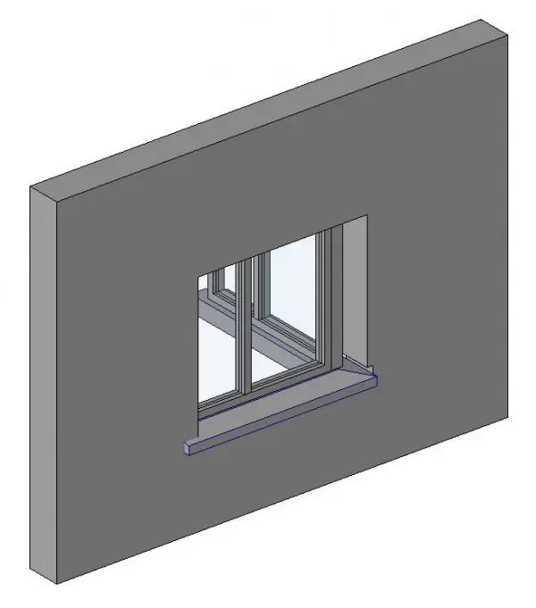 Parametric Corner Window with Sill