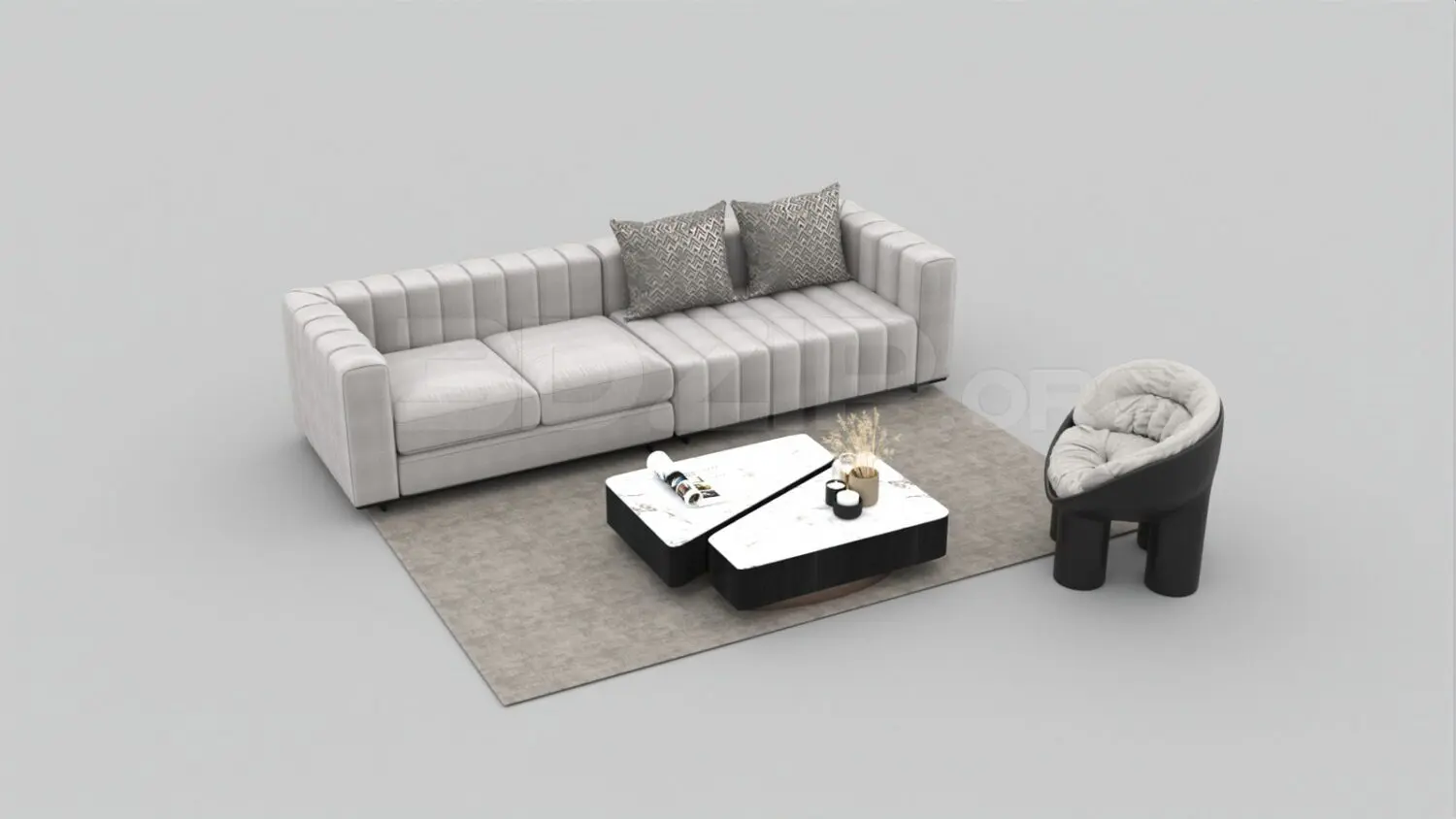 Sofa — preview 1 (3dzip, CC0)