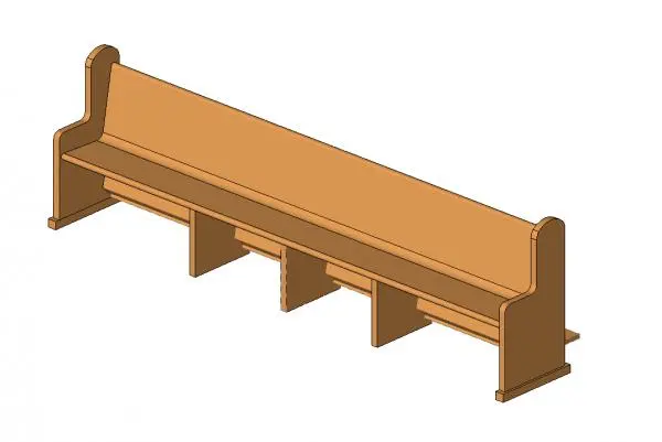 Church Pew - Parametric