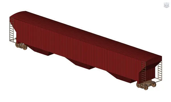 Rail Hopper Car — preview 1, by moses417 (RevitCity, CC0)
