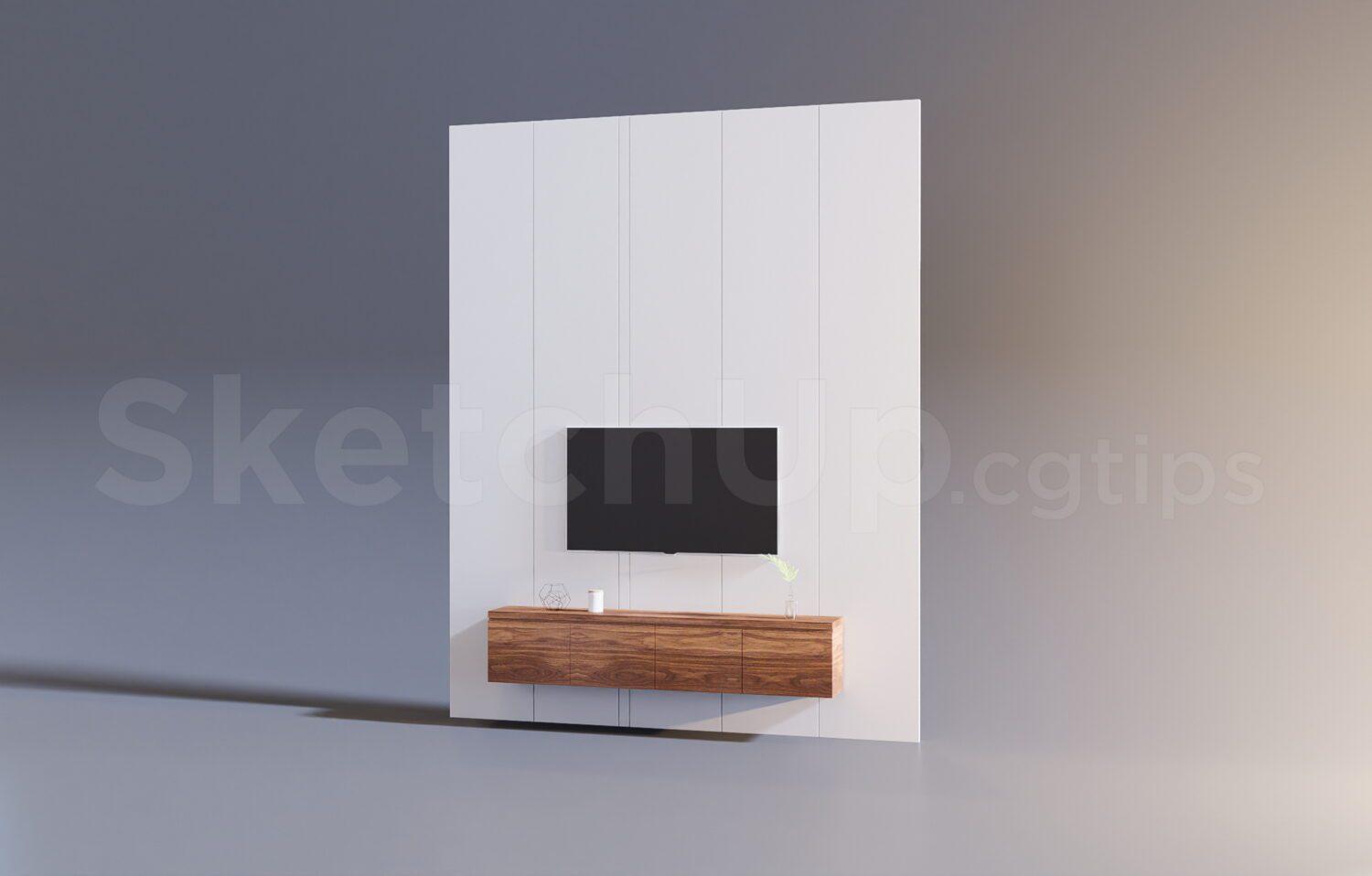 Free Sketchup TV Cabinet