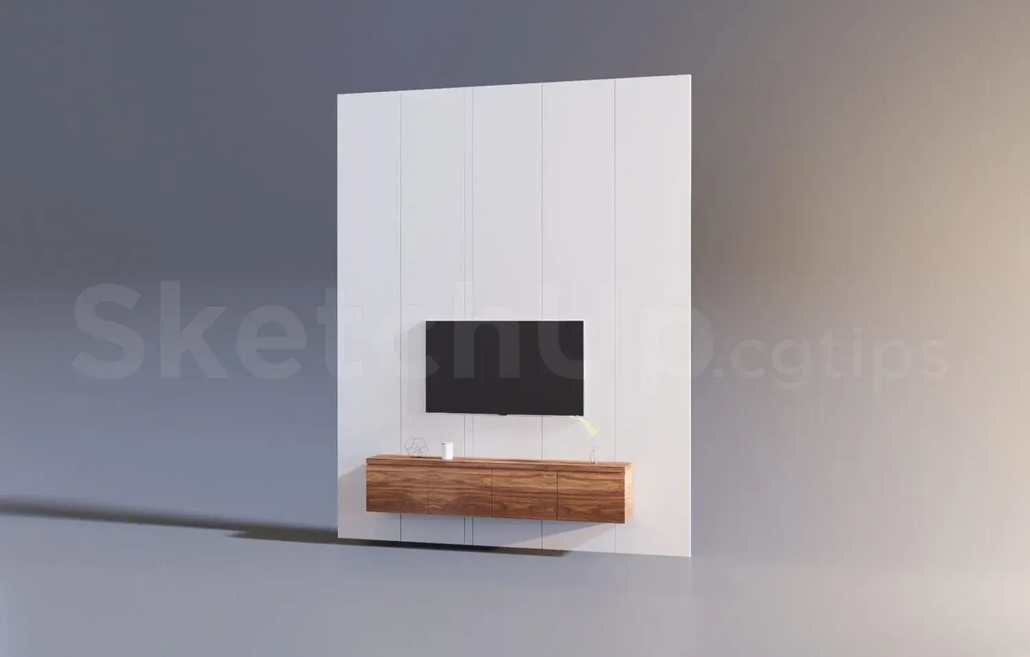 Free Sketchup TV Cabinet