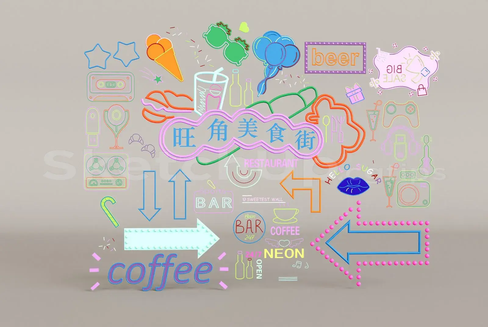 Neon Light Set