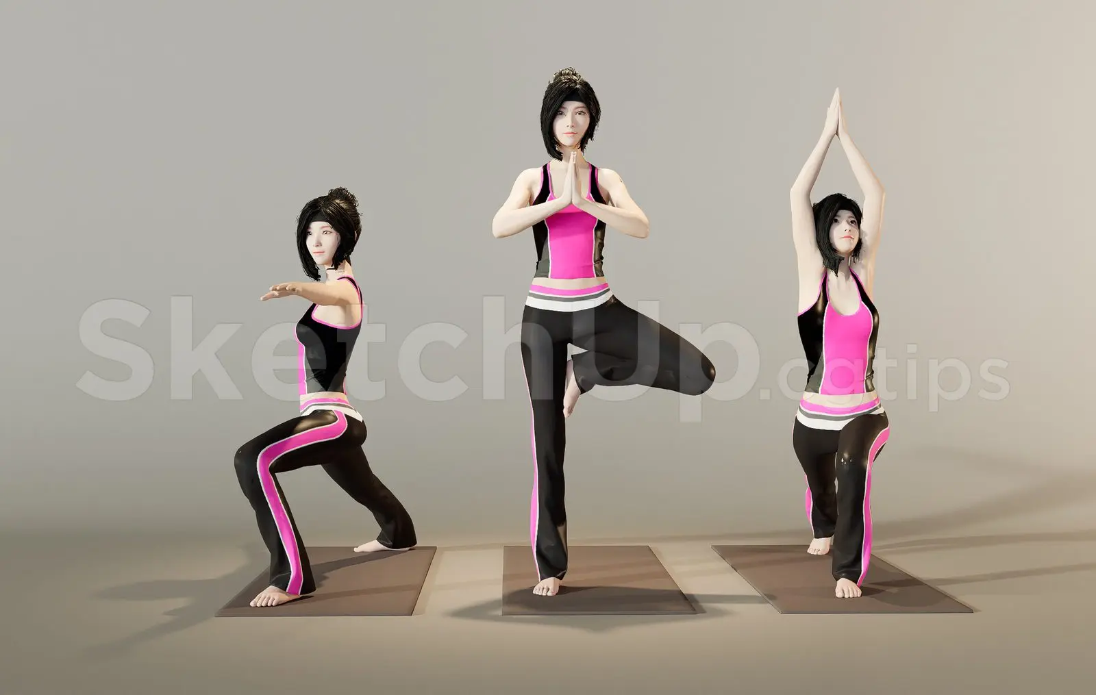 Character Doing Yoga