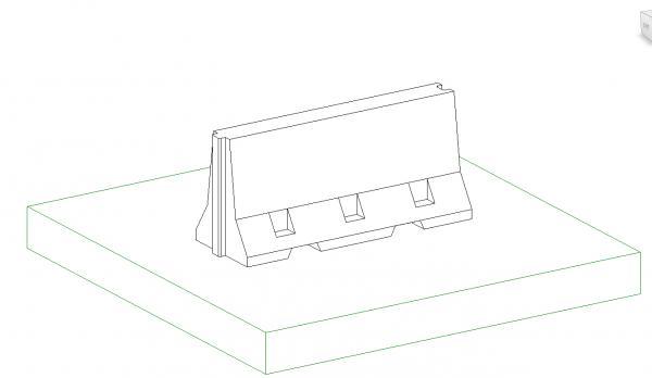 Floor Based Concrete Barricade Blockade Barrier