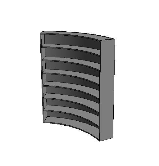 Bookcase Curved
