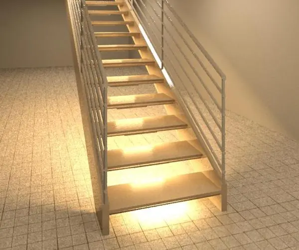 Open-Riser Stair Downlight