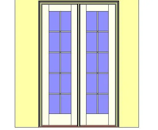 Kolbe Ultra Series Outswing Door 2-Wide Oak Sill Units