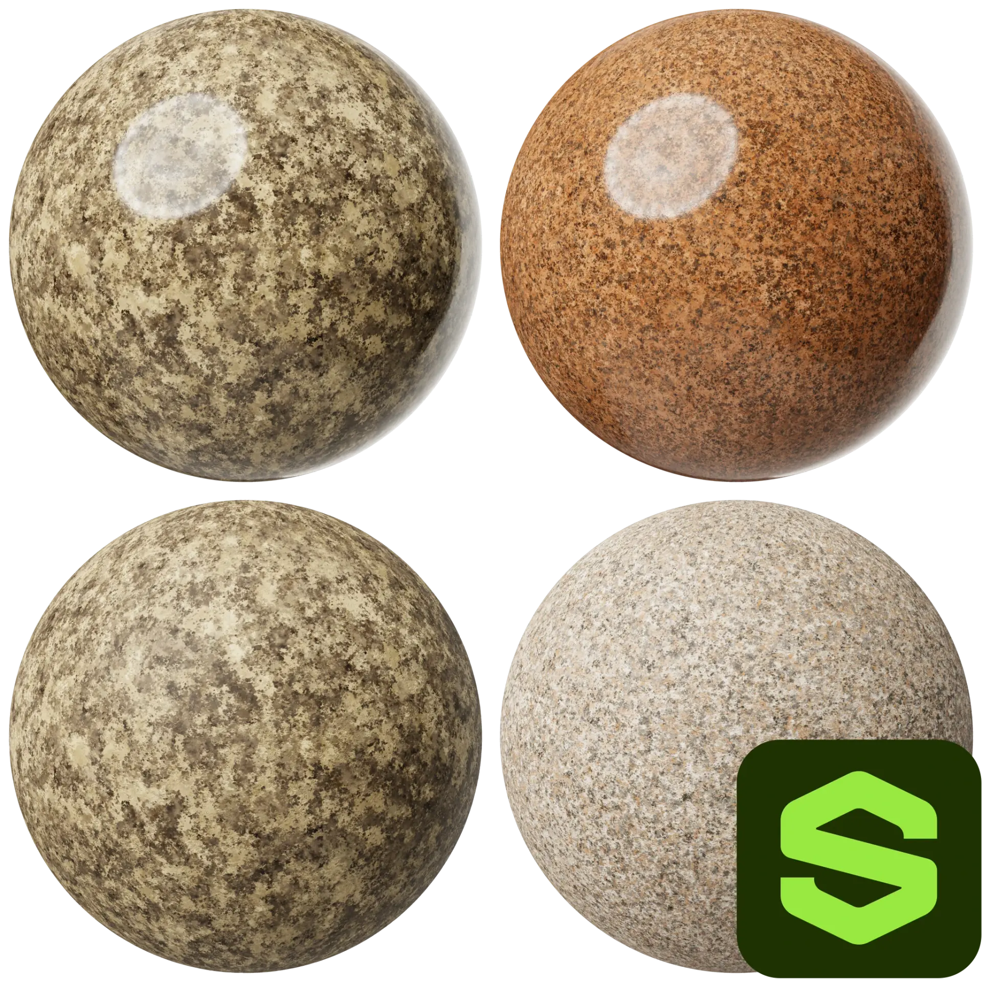 Granite Substance 001 — preview 1 (ambientCG, CC0)