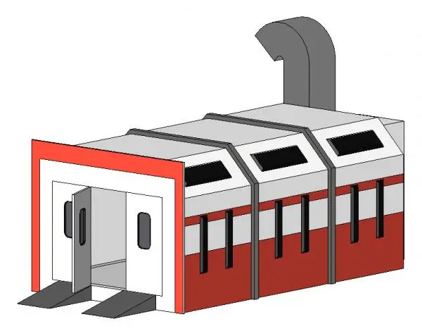 Car Paint Booth — preview 1, by Observer3110 (RevitCity, CC0)