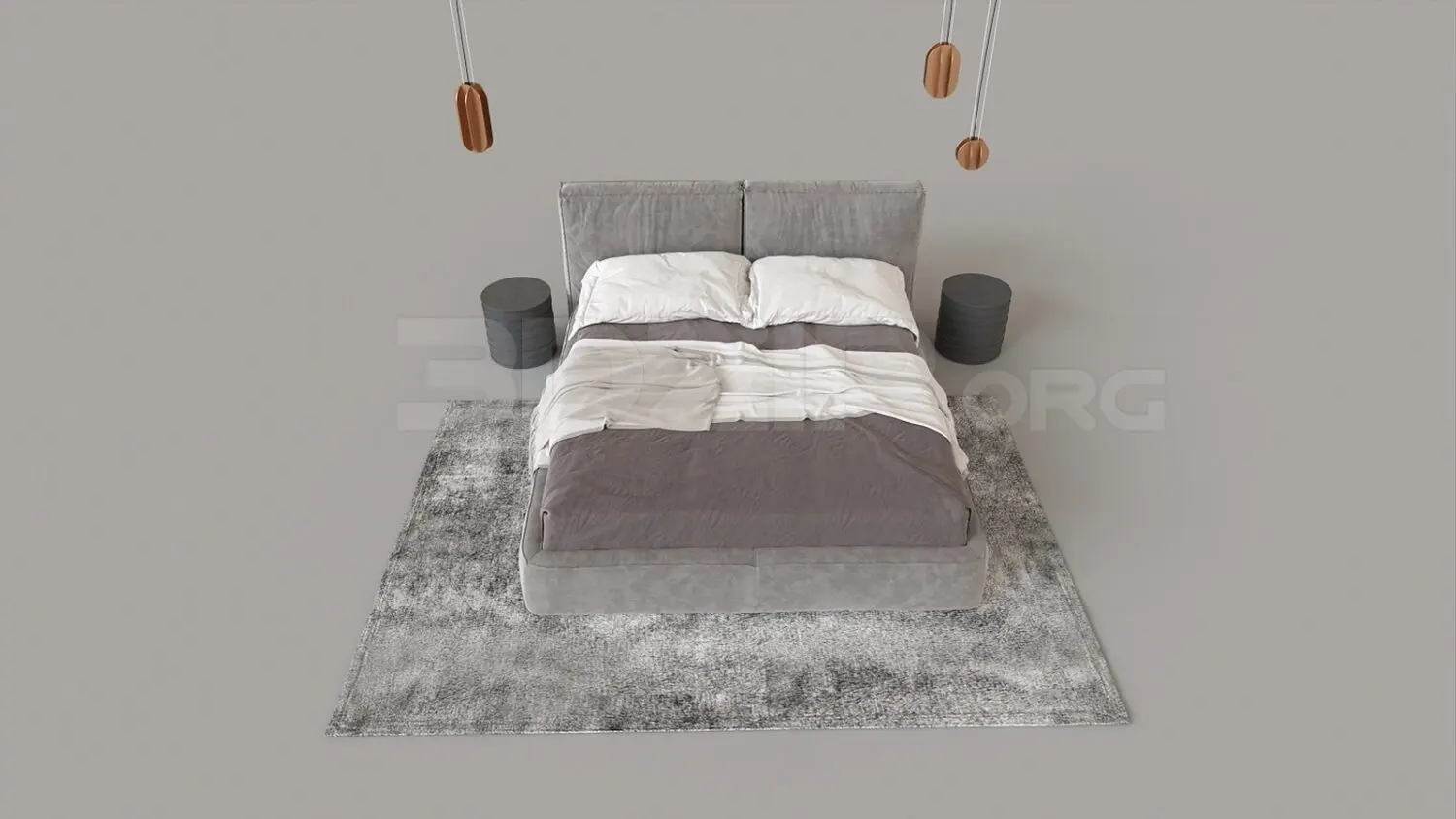 Bed — preview 1 (3dzip, CC0)